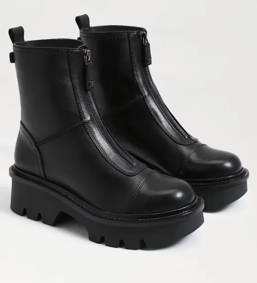 Black Cooper Lug Sole Boots